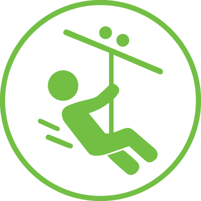 Zip-lines - Zipline Transparent Jpg (400x400)