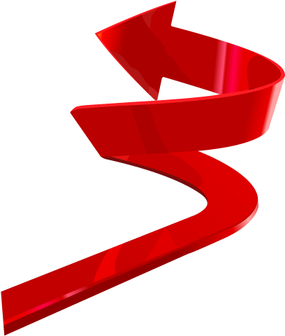 Arrow Red - Spiral Arrow Transparent Background (500x500)