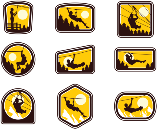 Zipline Vector Illustration - Zip Line Icon (700x490)