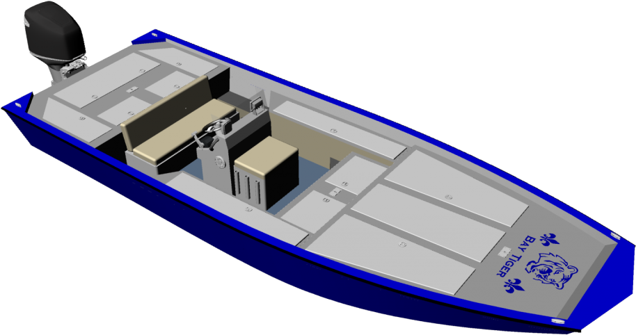 New Aluminum Bay Boat Plans With Many Of The Comforts - Bass Boat (1024x553)