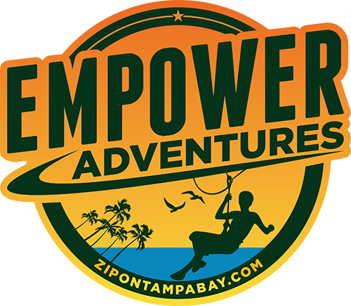 Zip Line Adventure In Oldsmar Tampa Bay - Empower Adventures Logo (500x435)