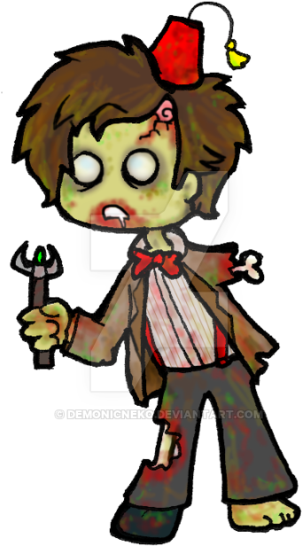 11th Doctor Who Zombie By Demonicneko On Deviantart - Doctor Who Zombie (400x652)