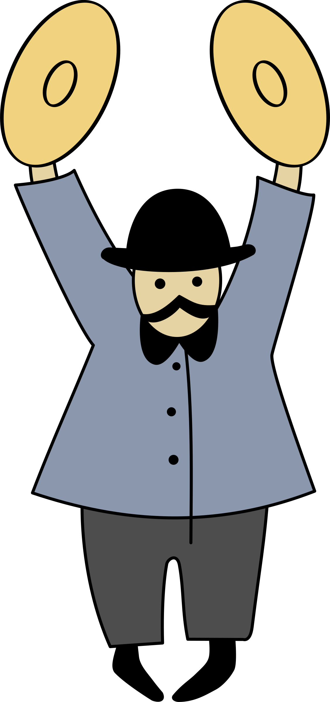 Cymbalist 2 Clip Art - Percussion (1129x2400)