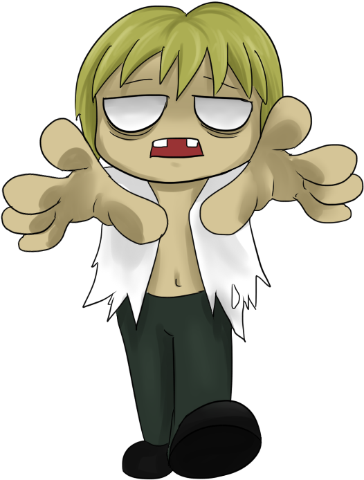 Clip Art Zombies Apocalypse Clipart Kid - Zombie Cartoon Clip Art (608x740)