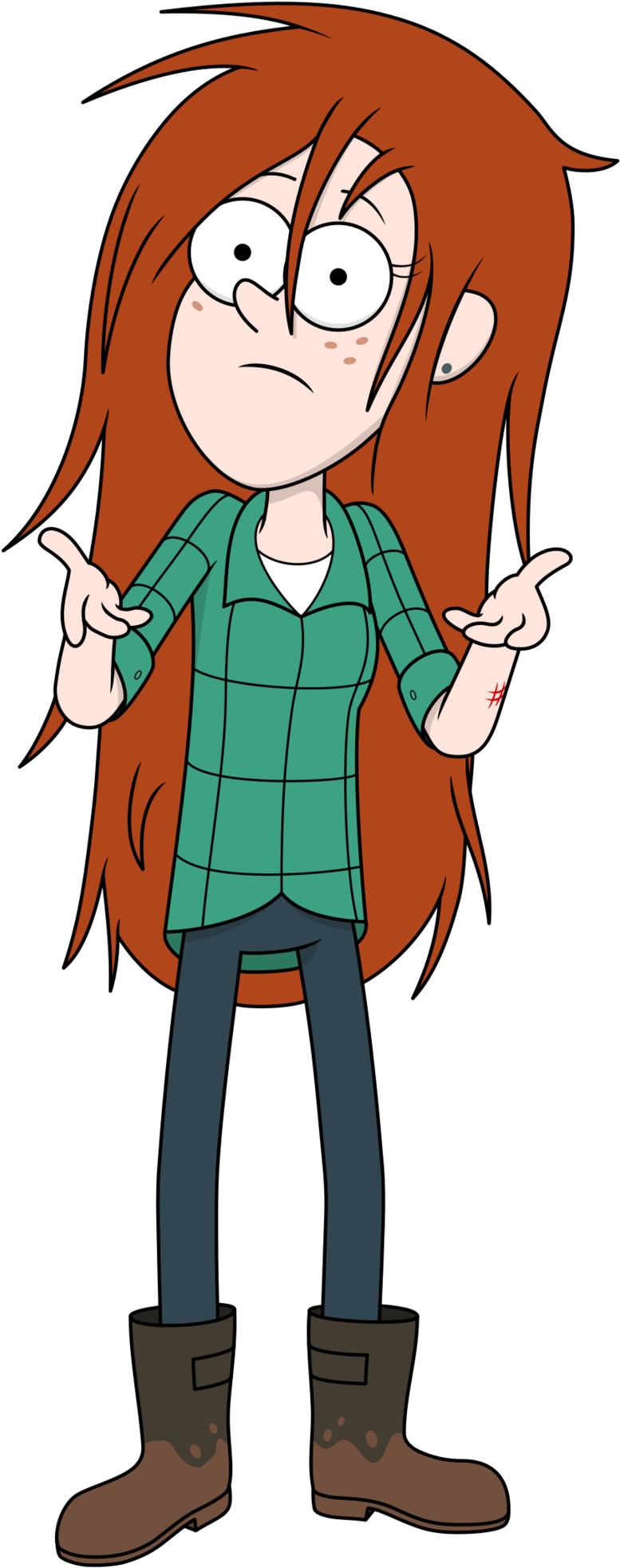 Wendy By Scorchedcube Wendy By Scorchedcube - Gravity Falls Scary Oke Wendy (800x2004)
