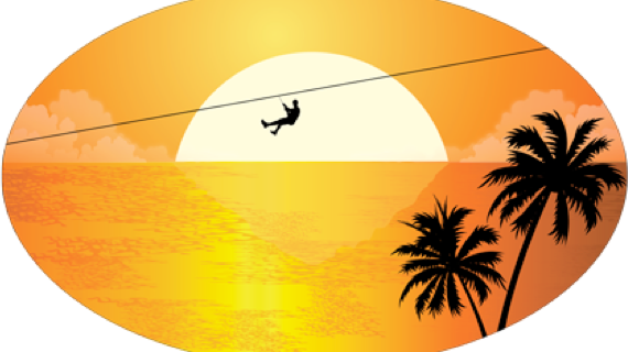 Coral Flyer - Palm Tree Silhouette Clip Art Free (570x320)
