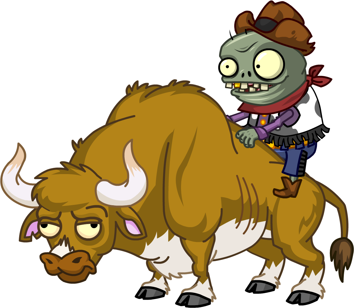 Zombie Bull Rider Character - Plants Vs Zombies 2 Game Guide (1167x1048)