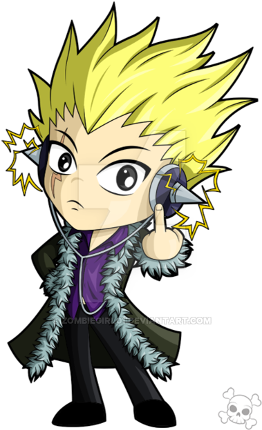 Chibi Laxus By Zombiegirl01 - Laxus Fairy Tail Chibi (400x646)