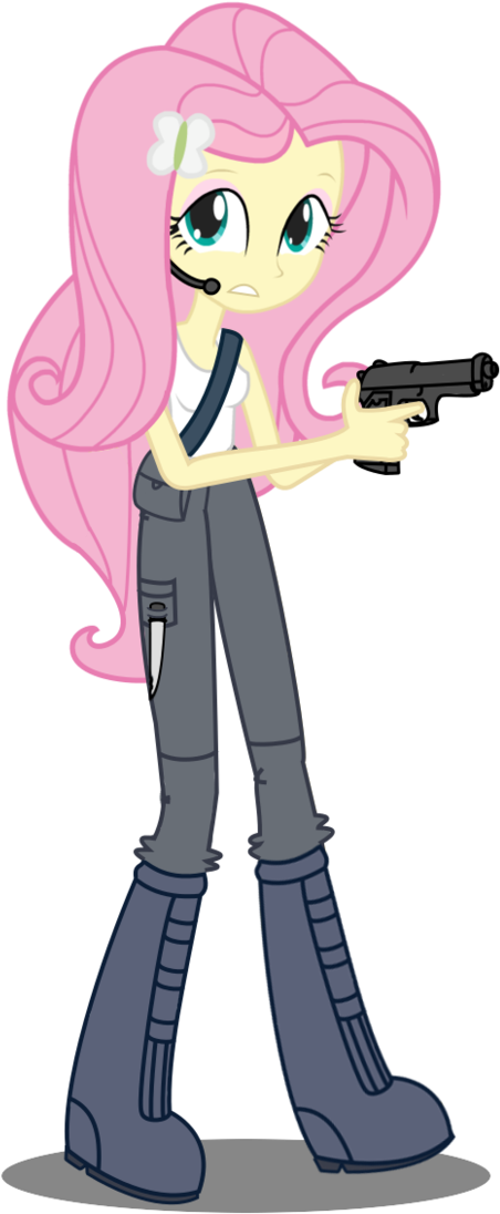 Equestria Girls Fluttershy Zombie Apocalypse By Gioku - Equestria Girl Zombie Apocalypse (696x1147)