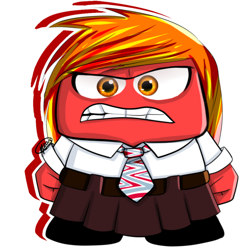 Anger *genderbend* By Mewidua - Inside Out Anger Deviantart (894x894)