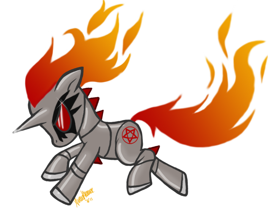 War And Anger Shall Reign By Xmetalkitty - Mlp Robot Unicorn Attack (900x699)