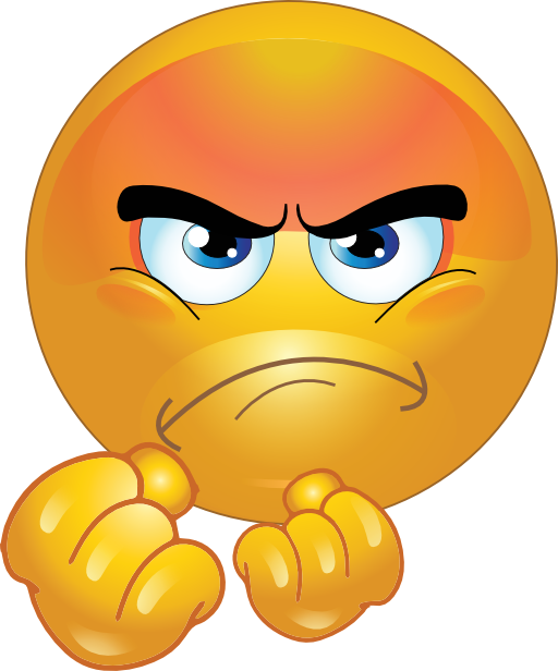 Everyone Might Have Quarreled At Some Time Of Their - Angry Smiley (512x616)