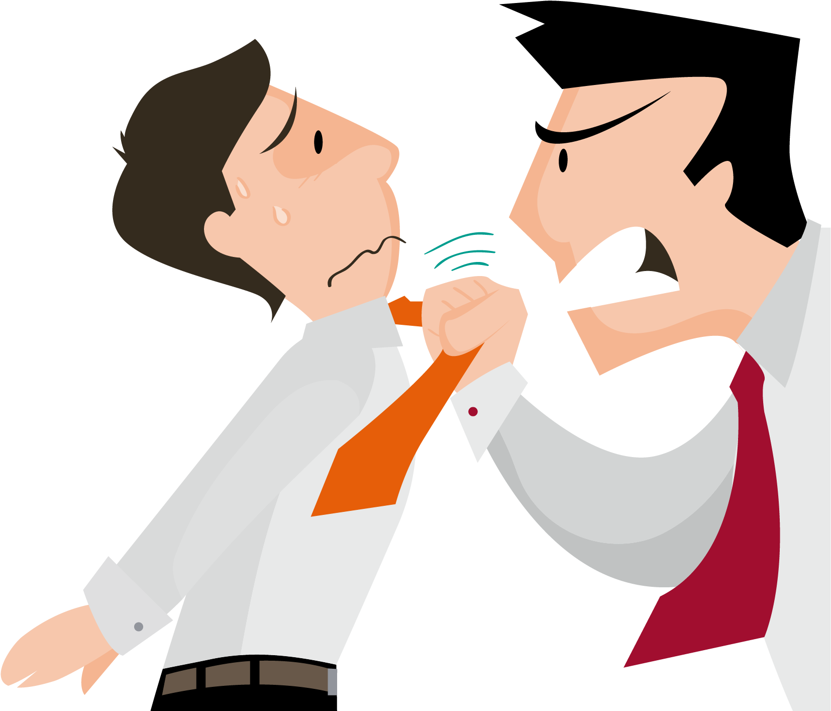 Vector Color Angry Business People - Angry Vector Png (2529x2130)