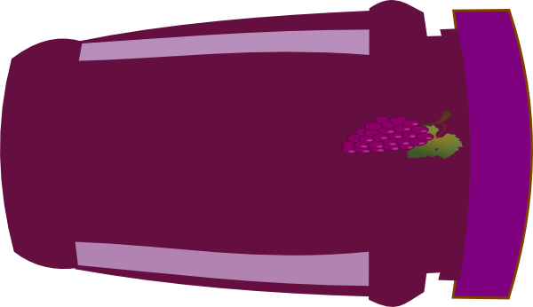 Grape Jam Jar Clip Art At Clker - Clip Art (600x346)