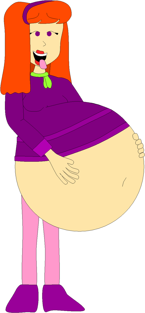 Daphne's Mean Meal By Angry-signs - Animated Girl Burp Gif (608x1313)