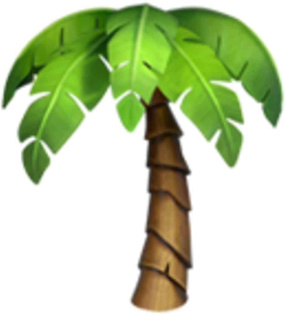 Iphone Emoji Flowers Palmtree Tree - Whatsapp Emoji Palme (1024x1024)