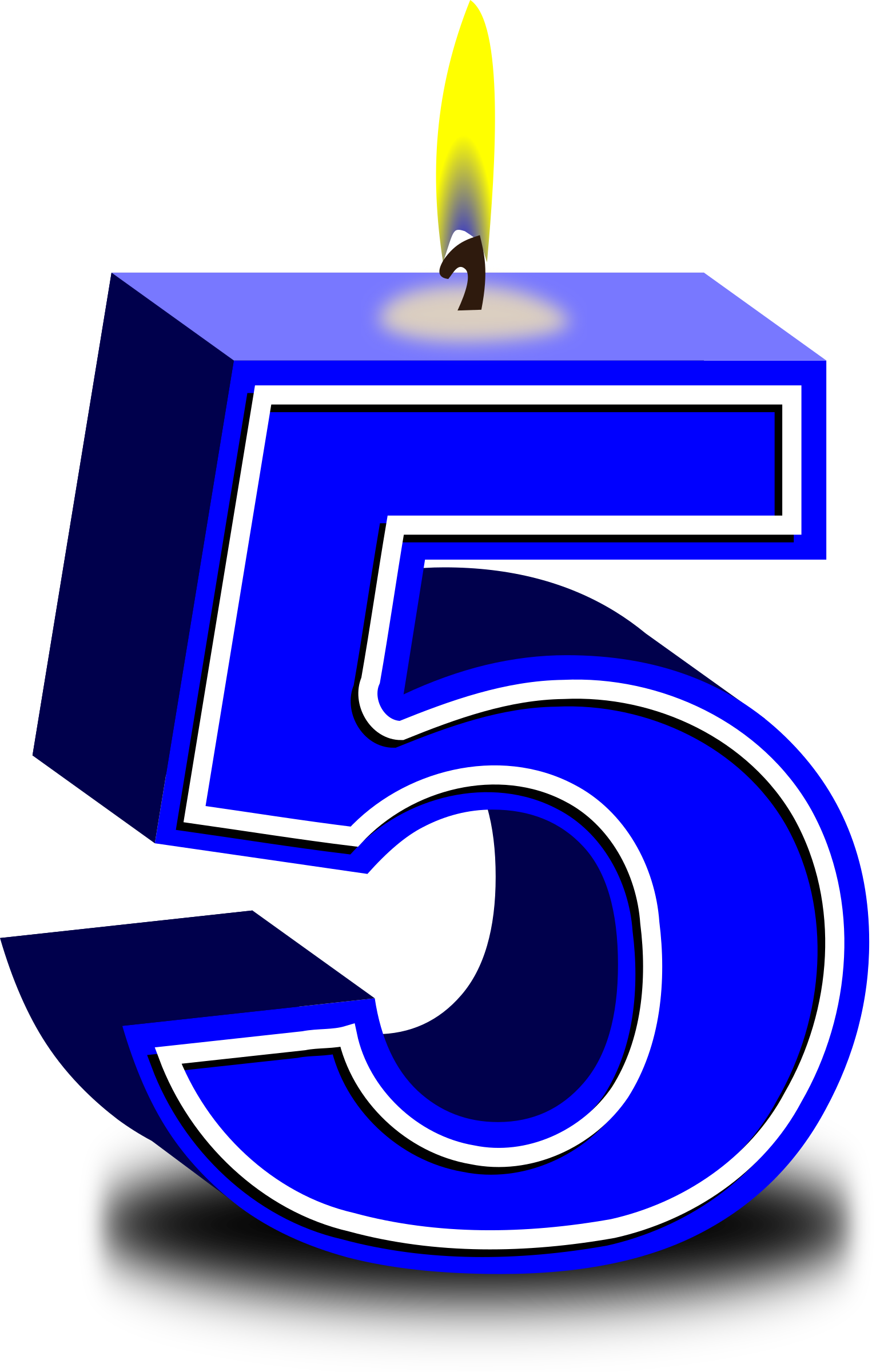 0 - 5 Birthday Candle Png (479x750)