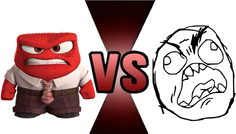 Anger Versus Rage Guy By Brownpen0 - Anger Inside Out Cardboard Cutout Standup (1024x560)