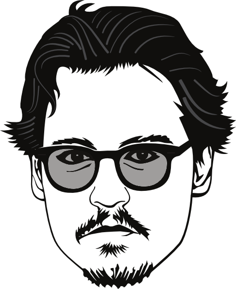 Johnny Depp Hd Clipart - Johnny Depp Clipart Png (486x595)