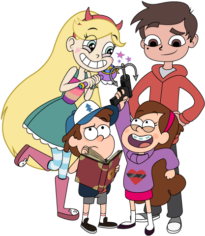 Gravity Falls Misterios - Star Vs The Forces Of Evil X Gravity Falls (453x750)