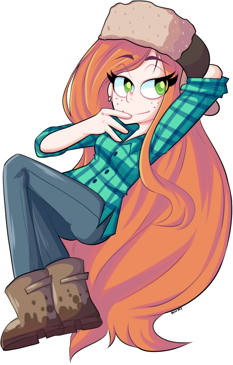 Gf Arte, Arte Gf, Gravity Falls, Fandom, Wendy Pana, - Gravity Falls Wendy Anime (811x1248)