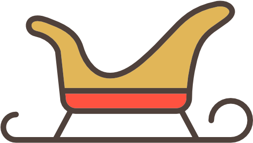 Santa Claus Scalable Vector Graphics Sled Icon - Icon (512x512)