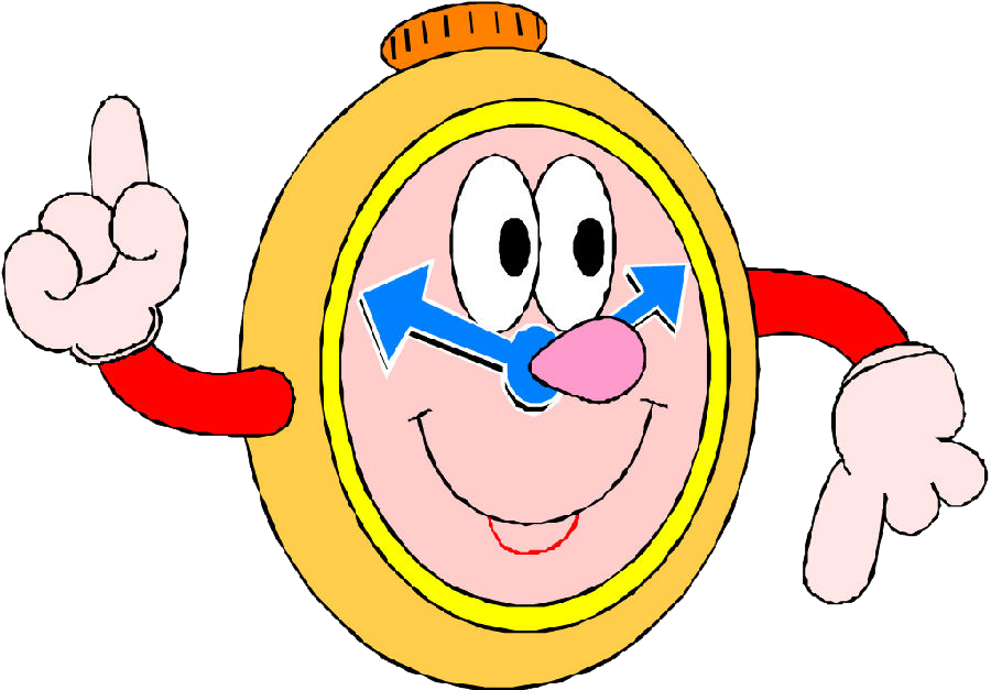 Cartoon Watch Drawing Clip Art - Arrival Time At School (900x627)