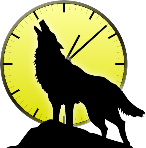 The Mac Timer That Howls - Dog Howling At The Moon (498x503)