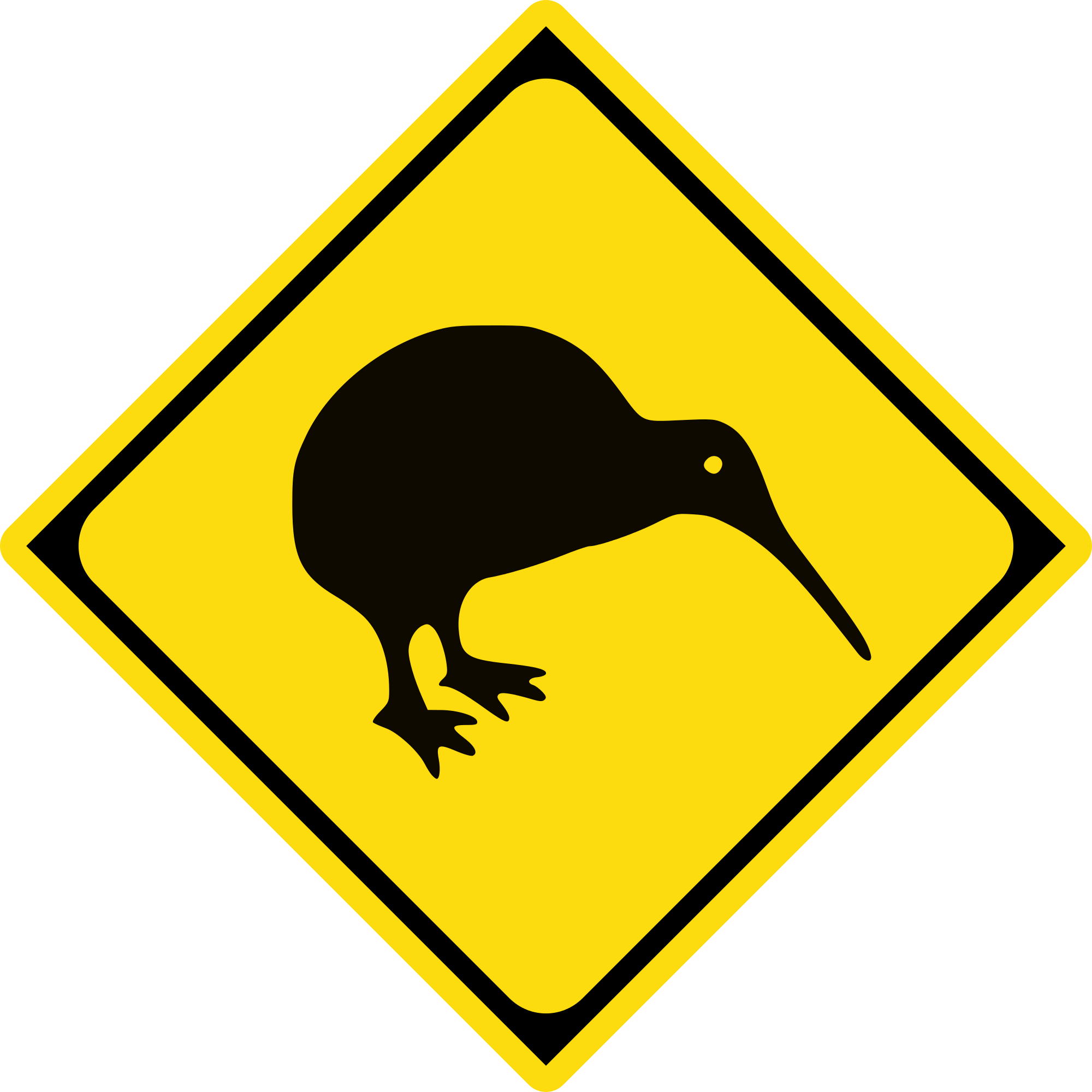Kiwi Png 26, Buy Clip Art - Australia Road Sign (2000x2000)