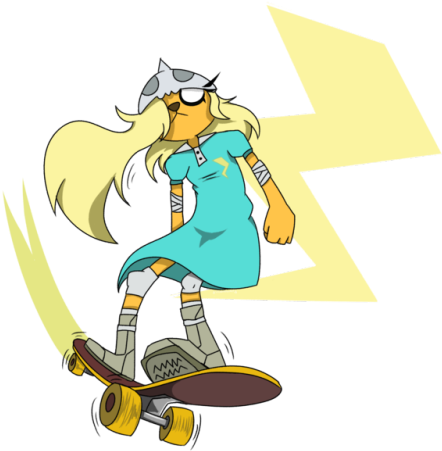 Skateboarding Clipart Tumblr Transparent - Drawing (500x501)