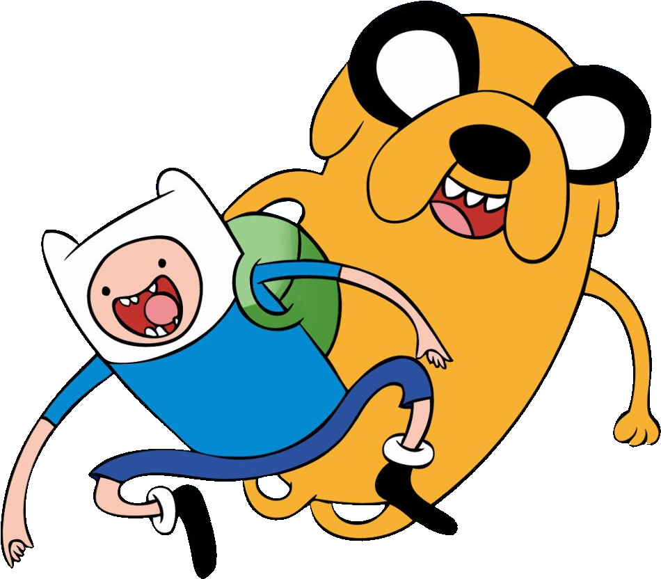Cartoon Network Clipart Jake - Finn And Jake (1000x862)