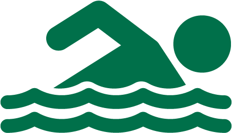 The Leisure Pool Has Zero Entry To - Swim Icon Green (600x450)