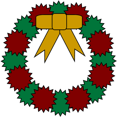Free Christmas Party Clipart - Christmas Wreath Embroidery Design (765x765)
