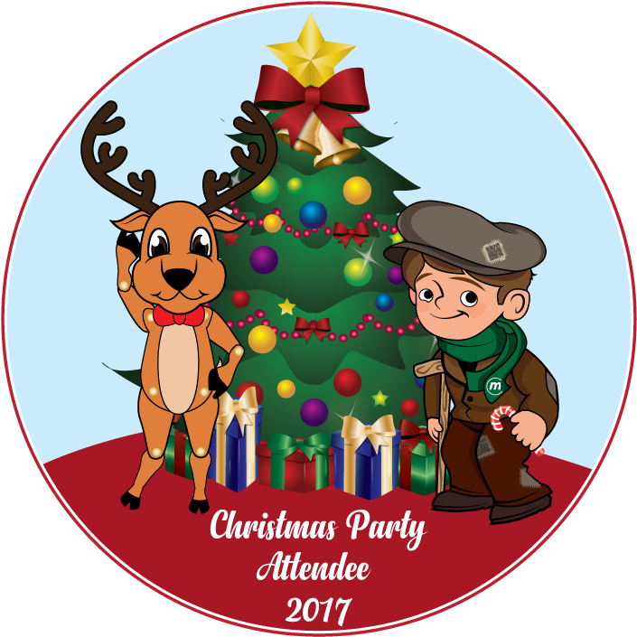 All Attendees Will Get This Lovely Badge And Hosts - Cartoon (720x720)