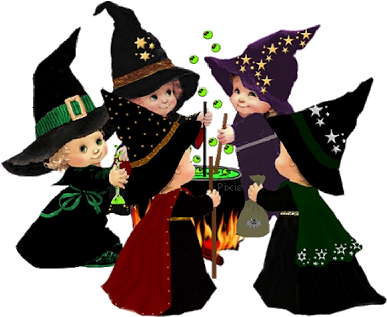 Halloween Fun - Cute Halloween Witch Cartoon (400x400)