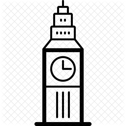 Big Ben Tower Icon - Big Ben Logo Png (512x512)