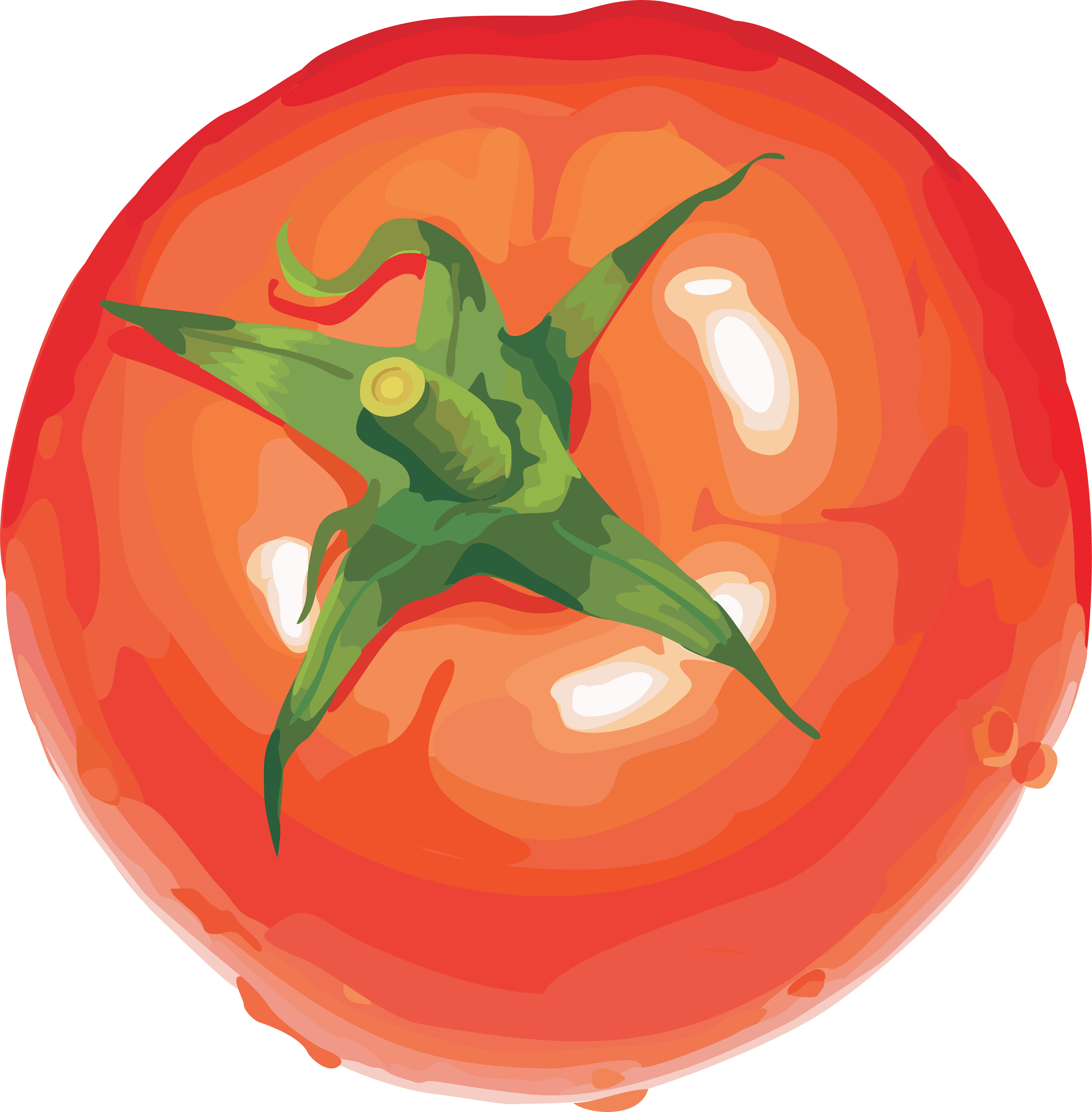 Cherry Tomato Clipart One - Vegetables Clip Art (3479x3543)