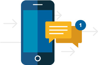 Sms, Email, Mobile Alerts - Sms Notification Png (400x320)