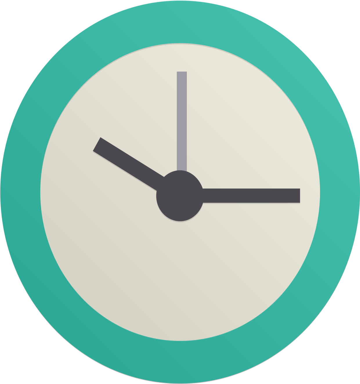 Mobile Phone Time Icon - Wall Clock (1772x1772)