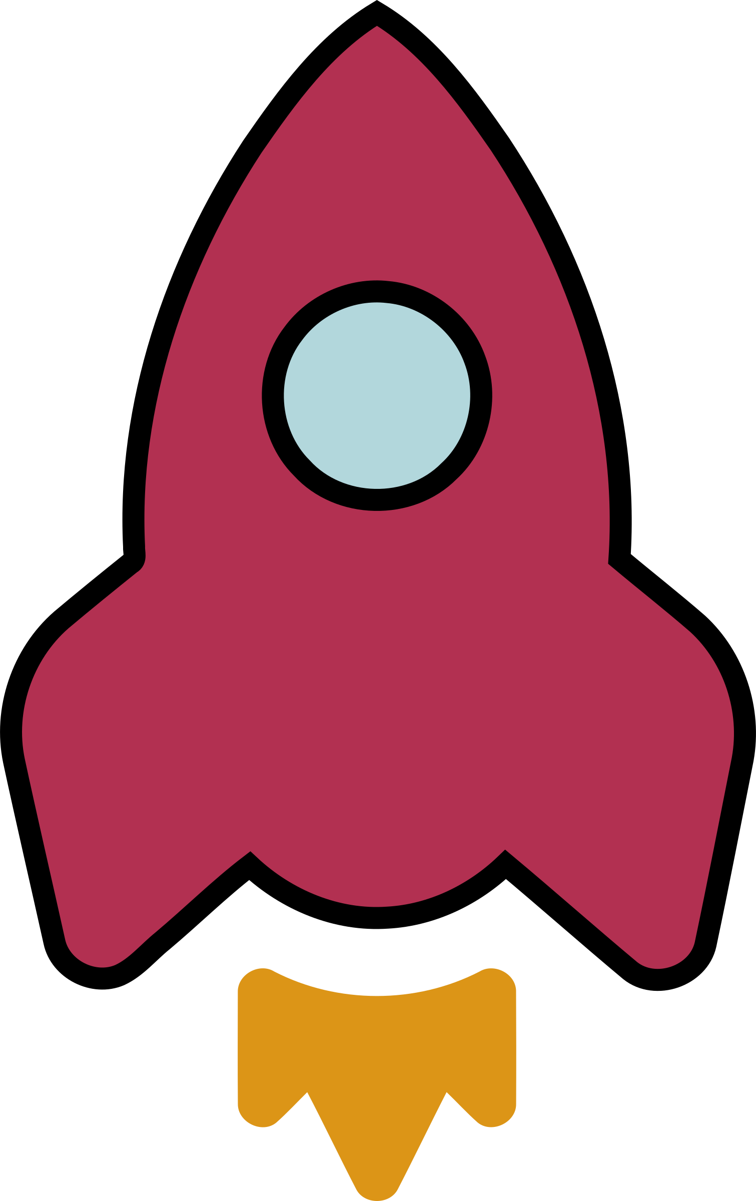 Rocket Clipart Animated - จรวด การ์ตูน น่า รัก (1511x2400)
