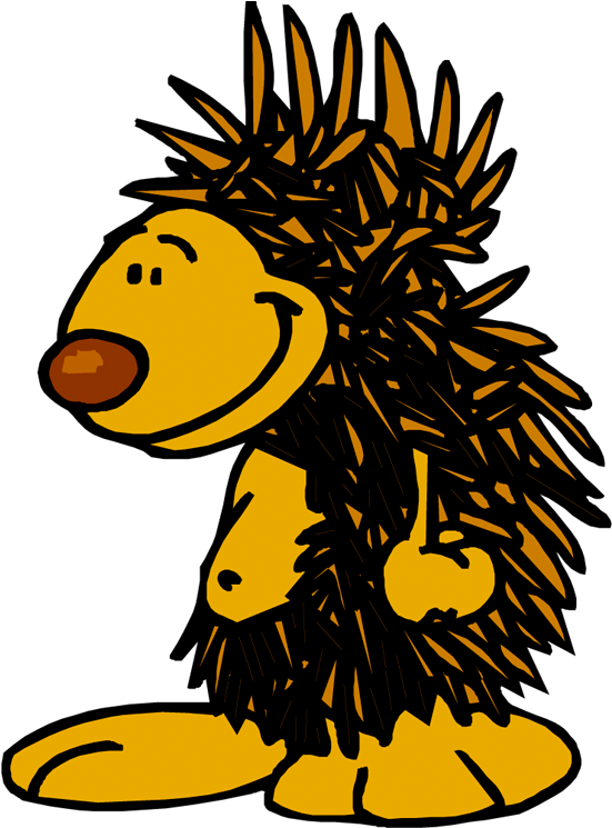Hedgehog Porcupine Beaver Clip Art - Hedgehog Porcupine Beaver Clip Art (576x756)
