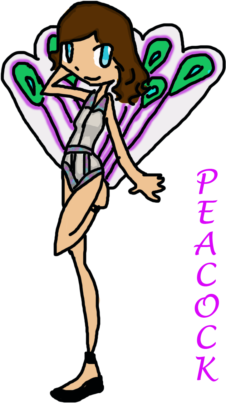 Peacock By Bratitude123 Hera - Cartoon Hera (770x1327)