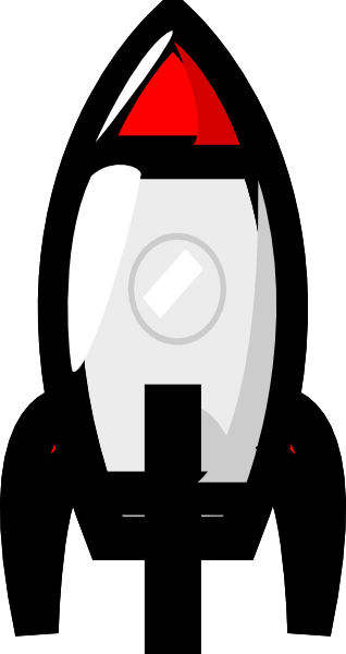 Spaceship Clipart Transparent - Small Spaceship (318x600)