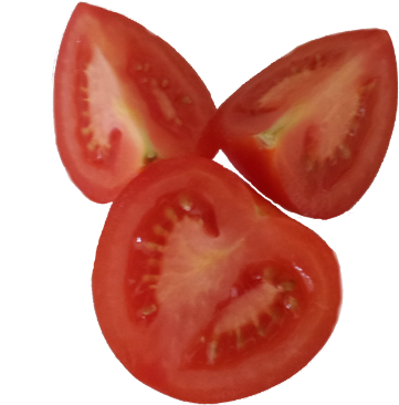 Tomato Slice Drawing Tomato Clipart Tomato Slice Clip - Tomatoes Cut Into Wedges (400x418)