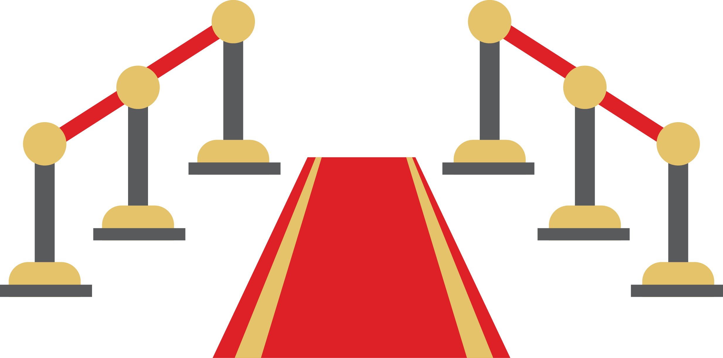 Red Carpet Clip Art - Red Carpet Clipart Png (2467x1222)