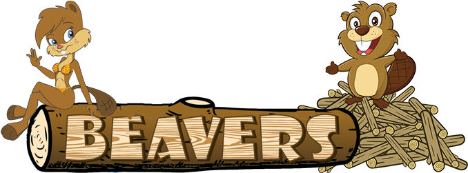 Beavers At The Dam - Cartoon (700x250)