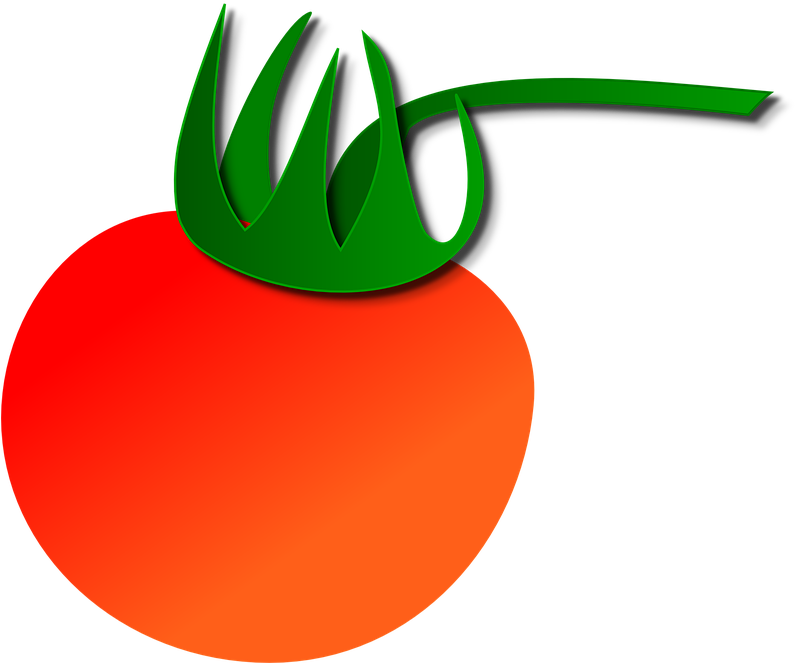 Tomato Clipart Red Fruit - Fruit (881x720)