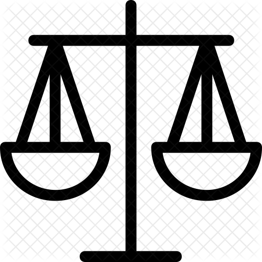 Justice Scale Icon - Weighing Scale (512x512)