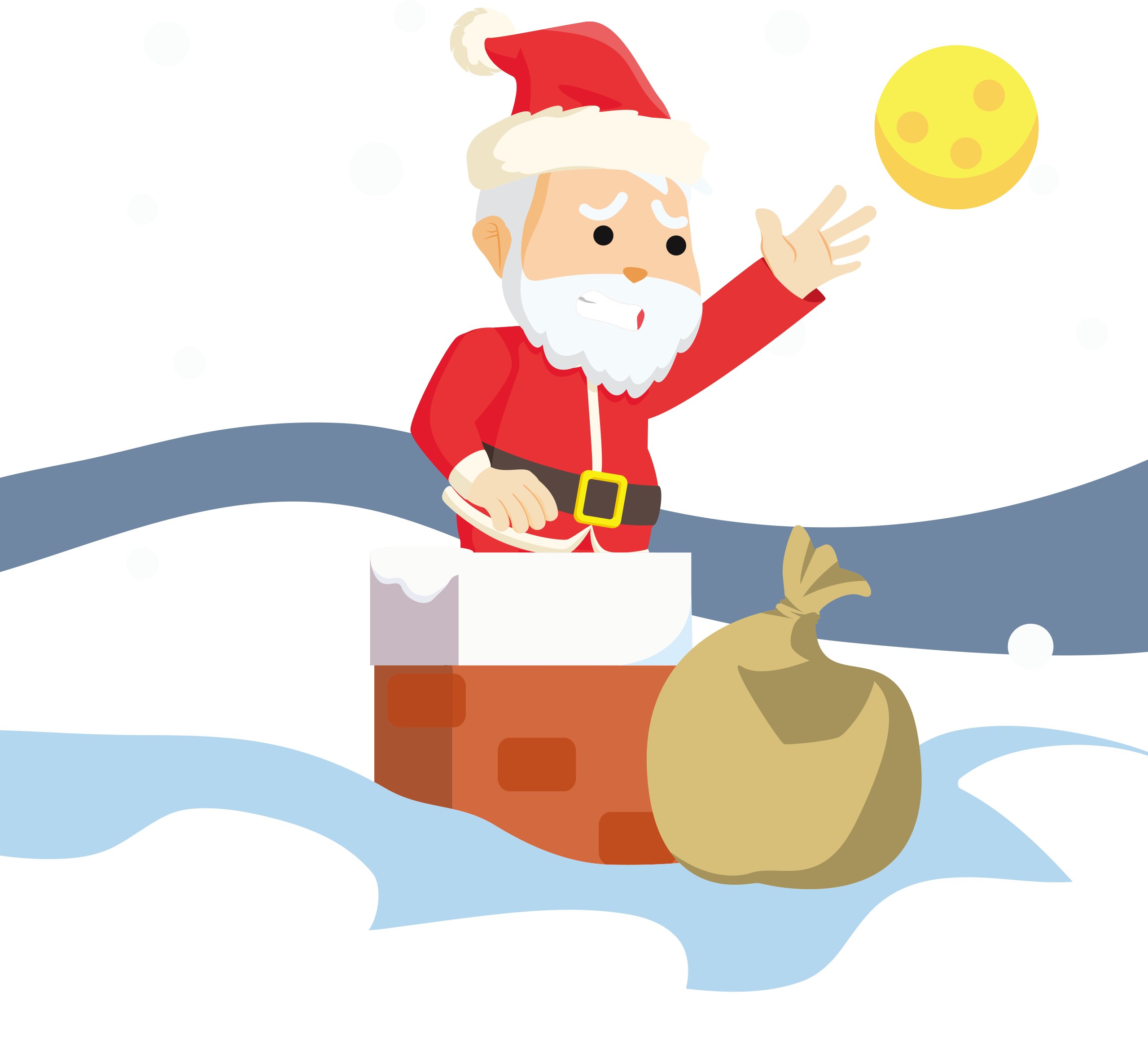 Santa Claus Christmas Ornament Illustration - Santa Claus Christmas Ornament Illustration (2558x2338)