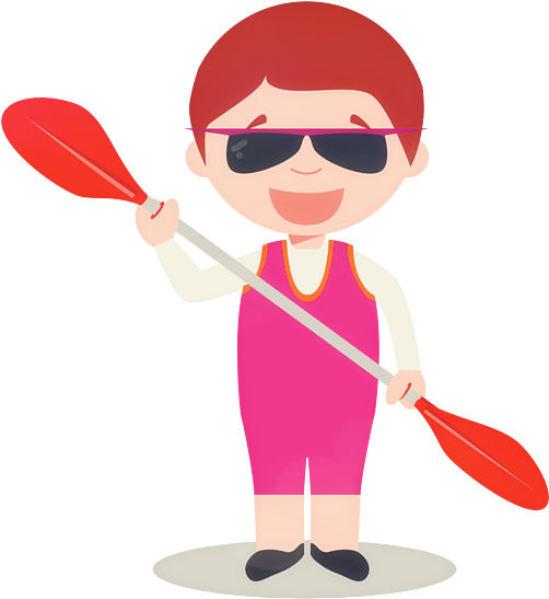 Rowing Canoe Sprint Illustration - Rowing Canoe Sprint Illustration (658x658)